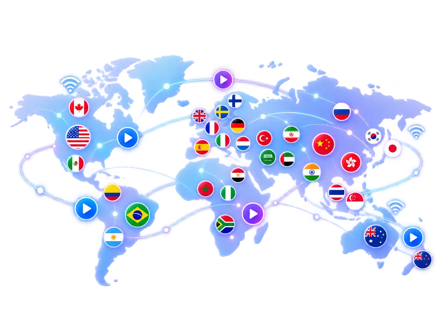 Nexus4KTV World Map Live Channels Coverage